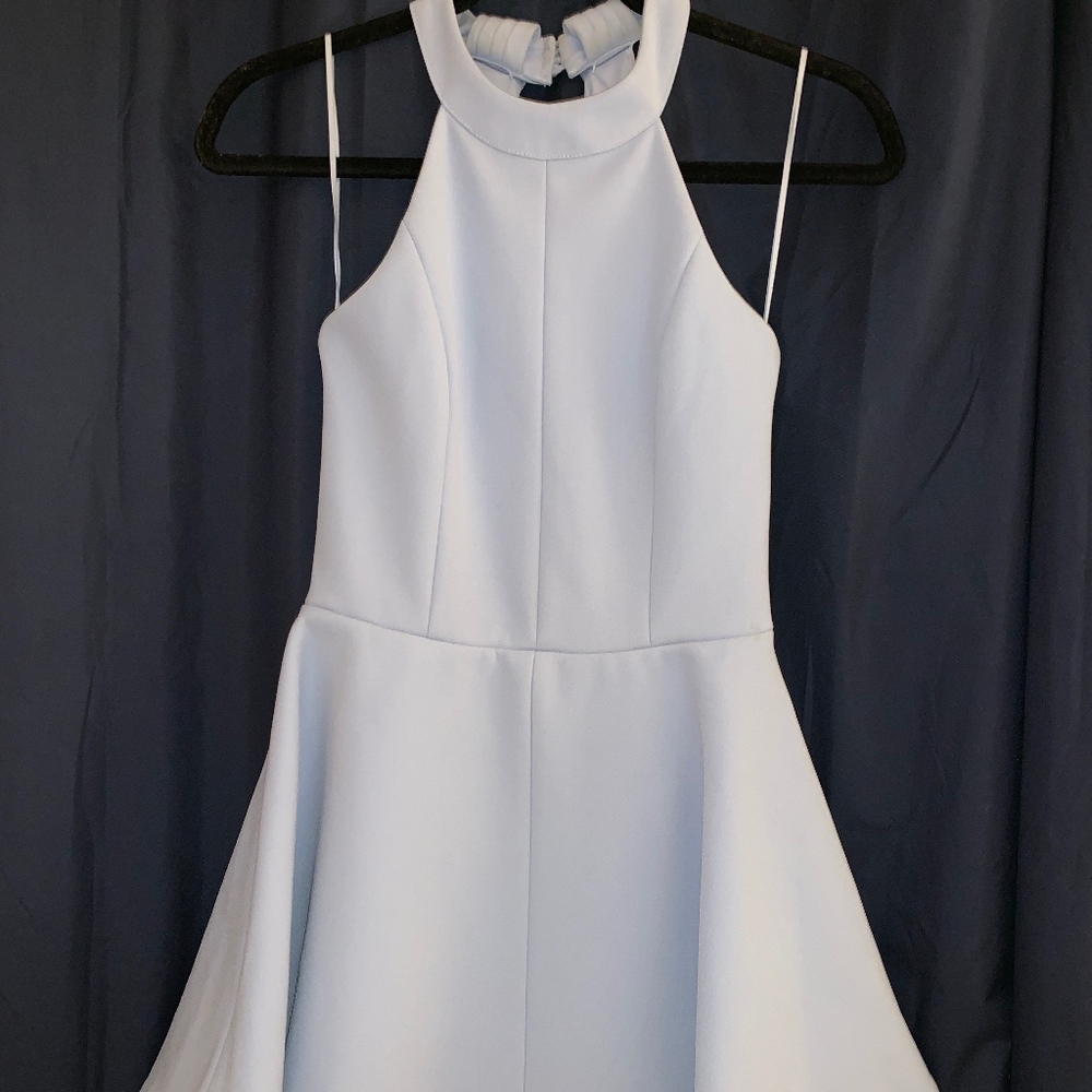 Revolve Light Blue Short Prom Dress